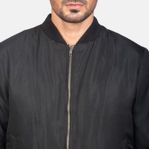Veste bomber en vente chaude avec doublure intérieure matelassée et col côtelé pour hommes, veste pour hommes de la rue principale, matière nylon - Product Image 5