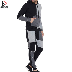 Custom Logo Print Men's Eco-Friendly <b>Oversized</b> Zip-up Hoodie and Sweatpants Track Suit <b>Jogger</b> Breathable Fleece Plus Size - Product Image 2