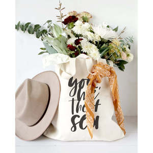 You Me and the Sea Cotton Canvas Tote Bag Women's Stylish and Eco-Friendly Bag - Product Image 4