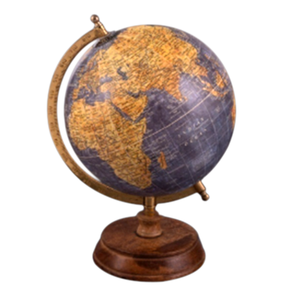 Globe du monde en métal fabriqué à la main avec support, parfait pour la décoration de la maison élégante, l'affichage vintage et la décoration de table de bureau - Product Image 5