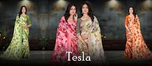 ผ้าหนาพิมพ์ลายดิจิทัลผ้าส่าหรีเนื้อนุ่มหรูหรามีสไตล์ใหม่ล่าสุดสุดพิเศษสำหรับงานเลี้ยงเจ้าสาว - Product Image 2