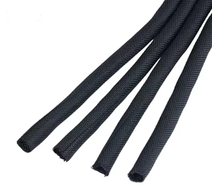 Gaine tressée PPS auto-fermante en nylon flexible pour la gestion des câbles – Organisateur de câbles auto-fermant - Product Image 1