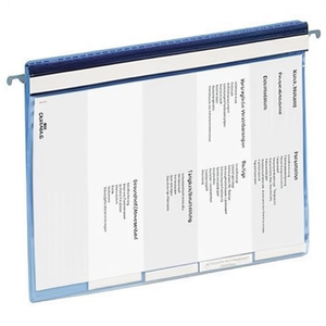 แฟ้มพลาสติกสีน้ำเงิน DIN A4 ทนทานสำหรับเอกสารส่วนตัว - Product Image 2