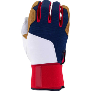 Hot Selling Custom Batting Batting Gloves New Design Digital Cabretta Leather Made with Rubber Logo Baseball Batting Gloves - Product Image 6