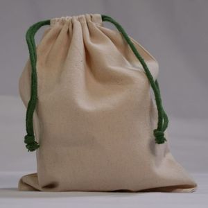 Sac à cordon en coton calicot blanc de taille personnalisée petit grand logo imprimé pour bijoux emballage de chaussures en toile de mousseline élégante - Product Image 6