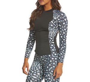 Nouveau design, corps uni, sublimation, manches longues, coupe ajustée, tissu respirant, rashguard pour femme sur mesure, été, séchage rapide, anti-UV - Product Image 1