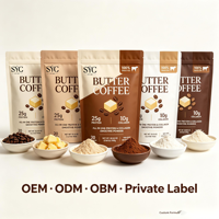 SYC BIO Café au beurre Protéine bien-être 10g Collagène 20 portions Poudre pour adultes Marque privée OEM ODM Prix usine Vente en gros