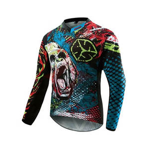 Jersey de Motocross MX Transpirable con Estampado para Adultos Unisex, para Carreras, Práctica de Motocross, Entrenamiento, Venta al por Mayor - Product Image 1
