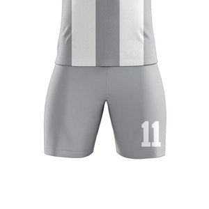 Dernier design, uniforme de football court personnalisé sublimé, respirant, uni, nouvelle arrivée 2025, services OEM, coupe ajustée, séchage rapide - Product Image 5
