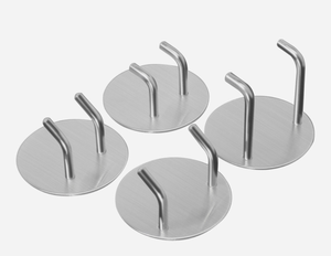 Cao Cấp 304 Thép Không Gỉ Móc Mạnh Mẽ Phía Sau Cửa Áo Phần Cứng Móc Áo Mà Không Cần Đấm Kim Loại Móc Áo - Product Image 4