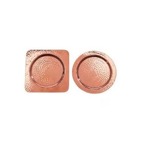 ชุดที่รองแก้วทองแดงมีดีไซน์ค้อน4แบบทำจากทองแดงบริสุทธิ์100% ขนาดตามธรรมชาติที่กำหนดเองราคาถูก - Product Image 1