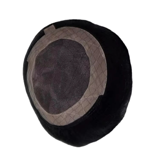 Toupet en cheveux humains à base mono, perruque à base mono, prothèse capillaire en cheveux humains, taz hair bd - Product Image 1