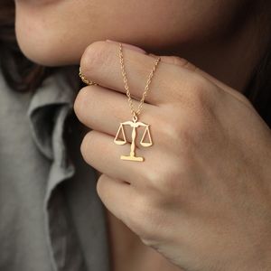 Sterling Silver Lady Justice Charm Pendant - Tiny Symbol Of Truth & Fairness Necklace