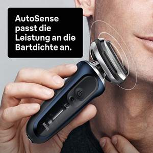 Kit de rasoir électrique rechargeable pour homme, tondeuse à barbe, étanche IPX7 avec base autonettoyante, tondeuse multifonctionnelle pour rasage humide - Product Image 4