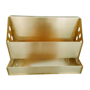 Soporte de Metal decorativo, revestimiento de oro de titanio PVD, espray de lujo, duradero, antideslustre para un elegante diseño personalizado, accesorio para el hogar - Product Image 2