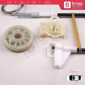 Juego de Reparación de Elevalunas Eléctrico BWR444, Puerta Trasera Izquierda para Octavia MK1 1U 1996-2000 Pre-Facelift 1U0839461 - Product Image 3