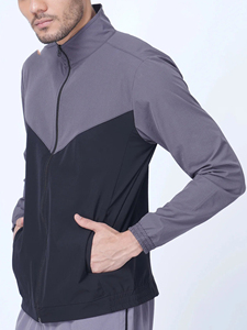 แจ็กเก็ตออกกำลังกายสำหรับผู้ชายเสื้อออกกำลังกายน้ำหนักเบาระบายอากาศได้สำหรับออกกำลังกายวิ่ง - Product Image 3