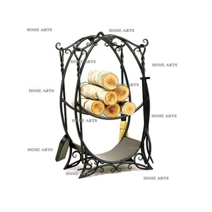 Bestest Quality <b>Log</b> <b>Rack</b> Brown Color Cast Iron <b>Log</b> Holder With Firepits Tools Top Quality <b>Log</b> <b>Rack</b> For Outdoor Use - Product Image 6