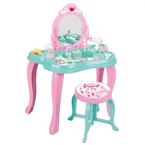 Wholesale Magic Butterfly Vanity Set Beauty Table Princess Learn Play Kids Makeup Set Toys for Girls