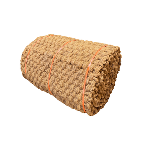 Tapis en fibre de coco naturelle pour l'extérieur, appliqué pour le revêtement des routes, le contrôle de l'érosion, forme en rouleau, brun - Product Image 1