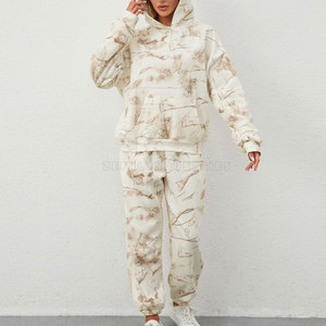 Survêtement personnalisé de haute qualité pour femmes grande taille à capuche 100% coton Design unique quantité minimale de commande bas - Product Image 2