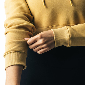 2026 ropa de calle personalizada para mujer, Top corto con capucha, Sudadera con capucha de moda, Sudadera con capucha recortada para entrenamiento deportivo de Yoga para mujer, servicio OEM - Product Image 6