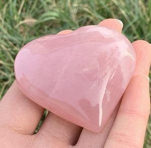 Pierres précieuses naturelles, Quartz Rose, cœurs en cristal bouffant pour cadeau d'exis Crystal, vente en gros - Product Image 2