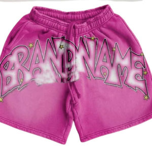 Moda transpirable verano liso en blanco Jogger corto impreso camiseta de gran tamaño Fitness hombres pantalones cortos personalizados conjuntos de 2 piezas - Product Image 2