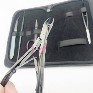 Pinzas de acero de 12cm con punta dentada recubierta de Color negro ecológico con precisión antiestática para herramienta de belleza de extensión de pestañas - Product Image 5