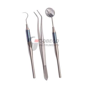 ชุดตรวจ 3 ชิ้น พร้อมไฟ LED สำหรับส่องสว่าง เครื่องมือสแตนเลสสำหรับการตรวจจับความเสียหายในระยะแรก - Product Image 1