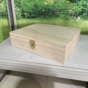 กล่องไม้ฝาปิดบานพับหลายช่องพร้อมกล่องใส่ของแบ่งช่องกล่องชาแบบถอดได้กล่องชากาแฟเครื่องประดับ - Product Image 2