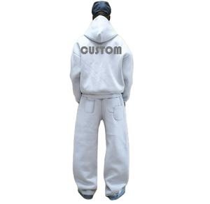 Sudadera con Capucha y Cremallera para Hombre, Diseño Personalizado, Tendencia Nueva, 480 GSM, 100% Algodón Felpa, Corte Holgado, Diseño Personalizado para Invierno - Product Image 2