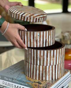 ที่ใส่ช็อคโกแลตอะคริลิคทำจากไม้ที่สวยงามพร้อมฝังมุกตกแต่งบ้านและเก็บอาหารสำหรับเดือนรอมฎอนและวันอีสเตอร์ - Product Image 6