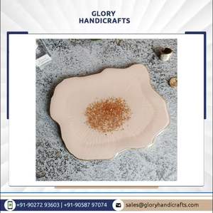 Handmade Resin Pink Tray with Unique Shape Home <b>Decor</b> Vanity Tray and Danish <b>Pastel</b> <b>Decor</b> Gift for Mom's <b>Birthday</b> - Product Image 2