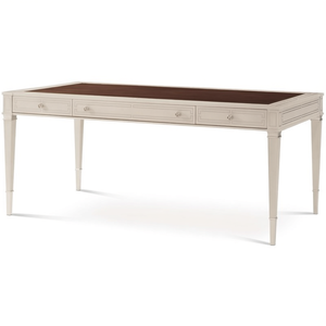 New Engineered <b>Wood</b> Rectangle Writing <b>Desk</b>-Warm Brown <b>Solid</b> Finish Figured Sycamore Maple & Khaya <b>Wood</b> 1-Year Warranty - Product Image 2