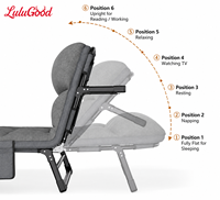 Lit de camping pliable avec matelas épais, lit de couchage portable, poche de rangement, durable, respectueux de l'environnement, pour l'extérieur