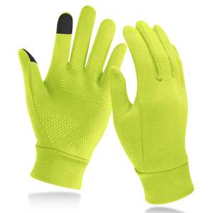 Men Warm Grip Running Gloves Lightweight Winter Style Designed With Smooth Polyester And <b>Water</b> Resistant Exterior - Product Image 1