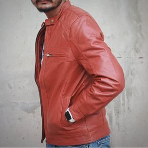 Veste en cuir véritable en peau de mouton tannée élégante pour hommes et femmes Vêtement d'extérieur tendance pour l'hiver Vêtement décontracté et quotidien - Product Image 2