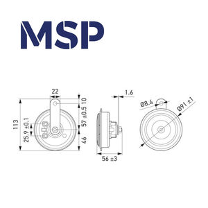 3AM011225871 - Bocina de Señalización - HL ESSENTIAL HORN S92 SET - Eléctrica - ECE - Piezas y Accesorios para Remolques - MSP Export - Product Image 4