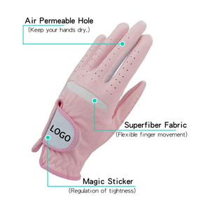 1 Pair Golf <b>Gloves</b> Kids Junior Children Left Hand Right Hand Rain Grip 3D Performance <b>Mesh</b> Non-slip Micro Soft Fiber - Product Image 4