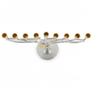 เชิงเทียนเมโนราห์อะลูมิเนียม รูปทรงปรับแต่งได้ เป็นมิตรกับสิ่งแวดล้อม ทนทาน ขายดีสำหรับวันวาเลนไทน์และงานเฉลิมฉลองทางศาสนา - Product Image 2