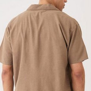 Logo imprimé personnalisé ensemble short d'été pour hommes couleur unie longueur au genou usine en gros coton fait - Product Image 6
