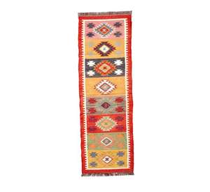 Alfombra de yute de lujo hecha a mano, calidad estándar india, gran corredor de lana, sala de estar, dormitorio, cocina, oficina, puerta, espacio de oración, lavable - Product Image 1