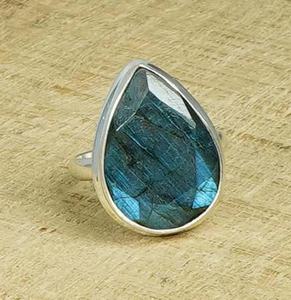 Anillo de Plata 92.5 con Labradorita, Joyería, Regalo para Ella - Product Image 3