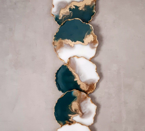 Tapis et tampons personnalisables au design créatif pour tasses à boissons Sous-verres arrondis en résine Accessoires de cuisine et de salle à manger - Product Image 3