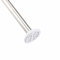 Connecteur d'angle en acier inoxydable en forme de U pour tringle de rideau de douche, idéal pour les tringles de rideau de salle de bain