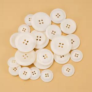 Botones de Hueso Animal Real de Alta Calidad, Botones Redondos de Hueso de Búfalo Crudo Blanco de Grado Superior, Botones de Imitación Antiguos para Prendas de Vestir - Product Image 4