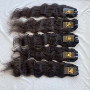 Extensiones de cabello humano indio Remy sin procesar, mechones de pelo natural ondulado - Product Image 6