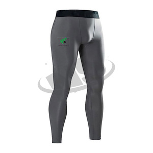Leggings de sport pour hommes en gros, taille élastique, course à pied, grande taille, logo personnalisé, pantalon pour hommes, vêtements de sport de haute qualité - Product Image 1