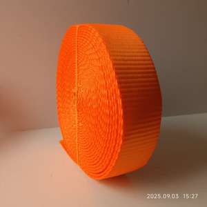 YJC手動ポリエステルウェビングスリングエンドレスリフティングベルト大型カーゴコントロールストラップ1-4インチ500-8000Lbsテンション - Product Image 5